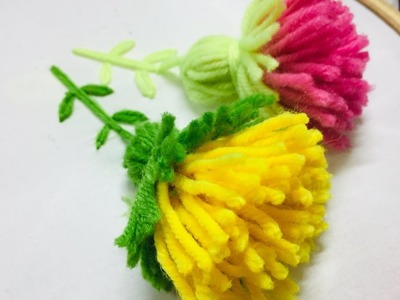 Hand Embroidery Amazing Trick l easy flower embroidery trick l embroidery trick.