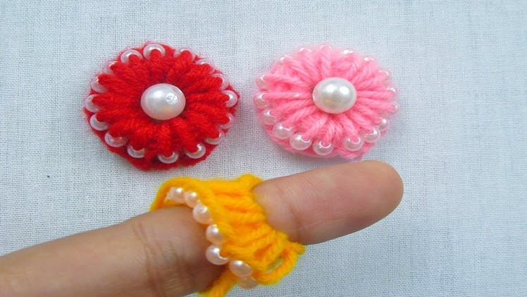 Hand Embroidery, Amazing Trick, Easy Flower Embroidery Trick, Sewing Hack, Crafts & Embroidery