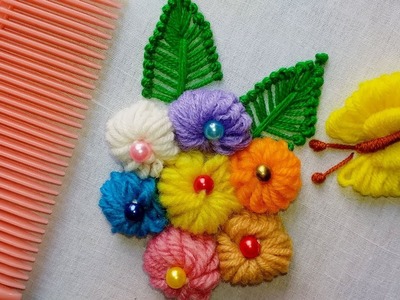 Hand Embroidery Amazing Trick | Easy Flower Embroidery Trick |  Sewing Hack