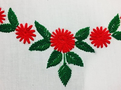 Hand Embroidery:neckline embroidery designby nakshi design art.