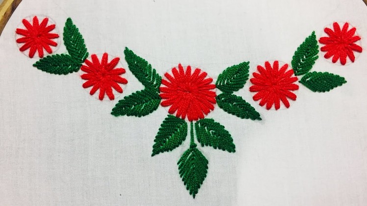 Hand Embroidery:neckline embroidery designby nakshi design art.