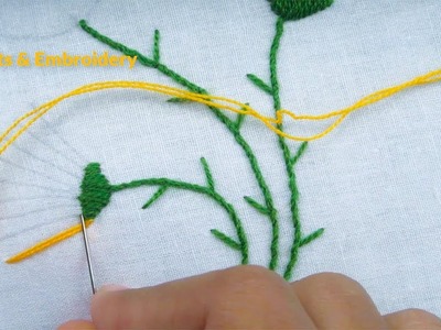Hand Embroidery, Whipped Spider Web Stitch Tutorial, Easy Flower Embroidery Tutorial, Crafts & Embro