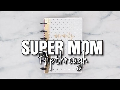 Happy Girl™️ SUPER MOM Mini Planner Flipthrough | At Home With Quita