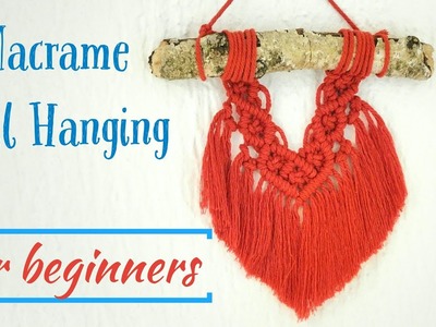 How to Make EASY Macrame Wall Hanging Tutorial for Beginners | DIY Macrame Wall Decor