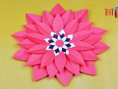 How To Make Giant Flower Wallmate | DIY Giant Paper Flower Tutorial
