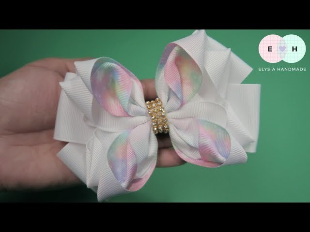 Laço de Fita ???? Flower Ribbon Bow Tutorial ???? DIY by Elysia Handmade