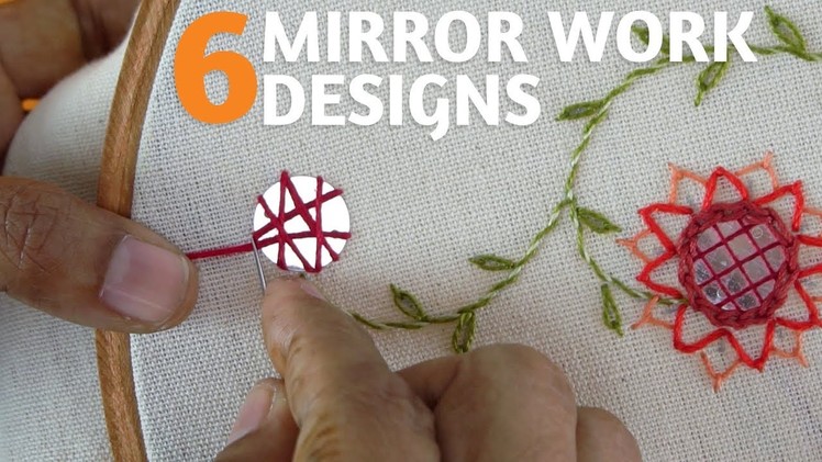 Mirror Work Tree : Hand Embroidery Designs by DIY Stitching