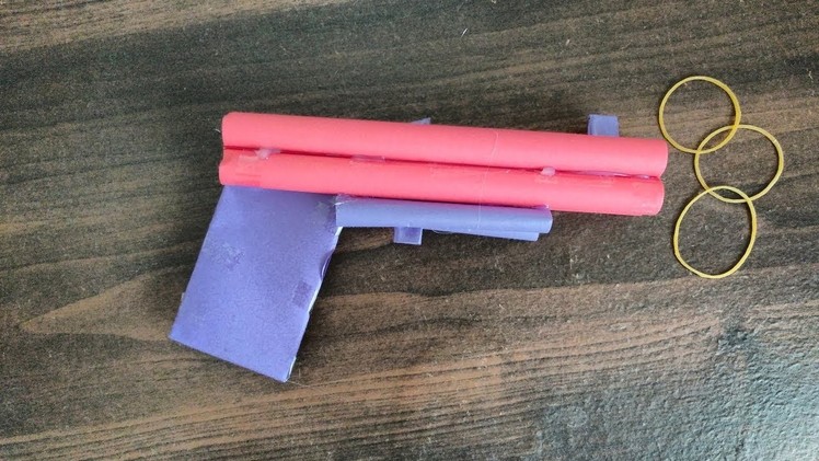 Origami weapons-How to make toy gun from paper that shoots rubber bands and hurt