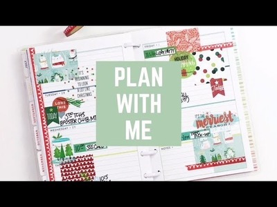Plan With Me: Nov 27-Dec 2, 2017 [Create 365 mini Happy Planner® Stickers + Washi tape How To]