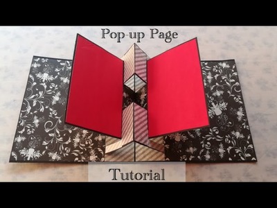 Pop-up Album - How to create pop-up page | tutorial | DIY | Scrapbook page