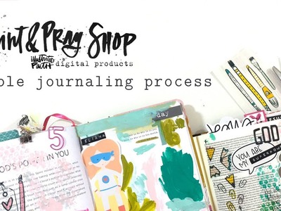 Print & Pray Bible Journaling Process | 100 Days Art Elements