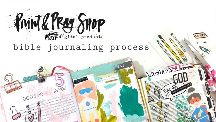Print & Pray Bible Journaling Process | 100 Days Art Elements