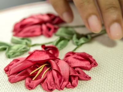 Ribbon Flowers Embroidery Ideas: Learn Stitching for Beginners