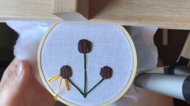 Sunflower embroidery tutorial | the pine needle co