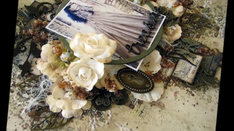 ''Treasure'' - Mixed Media Layout Tutorial for 2Crafty Chipboard