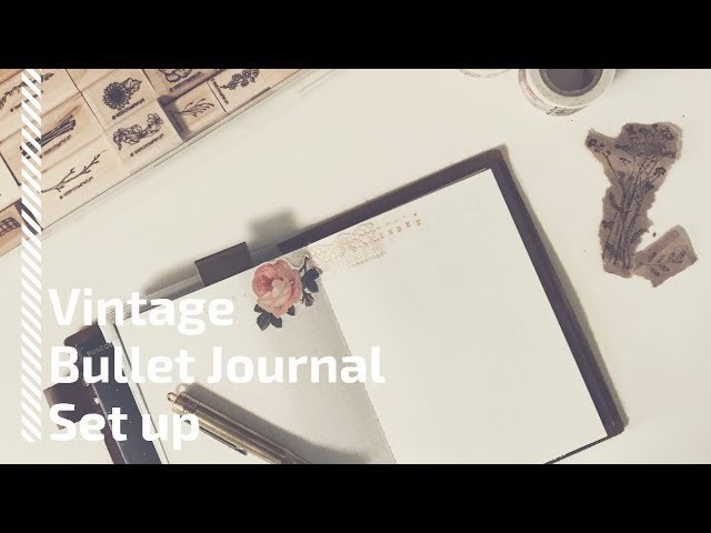 Vintage Bullet Journal Setup | October 2017