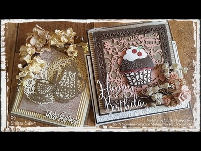 Vintage Tea Party Card Tutorials using Crafters Companion Sara's Signature Collection