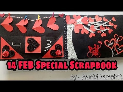 14 FEB special scrapbook || Valentine's Day Scrapbook || Scrapbook for Boyfriend || Valentine's idea