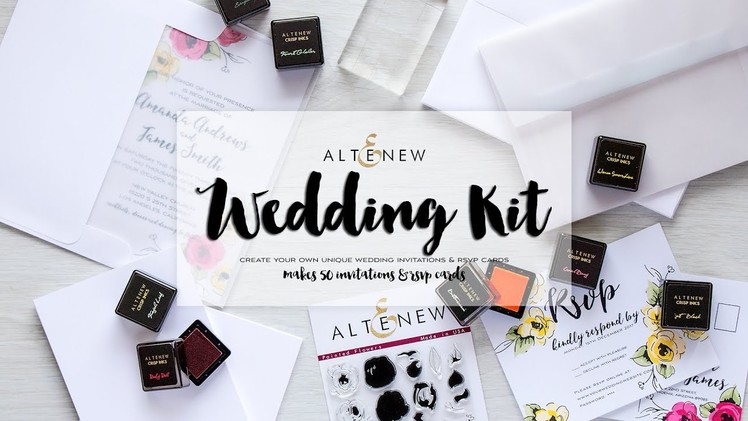 Altenew Wedding Stamping Kit - How To Use