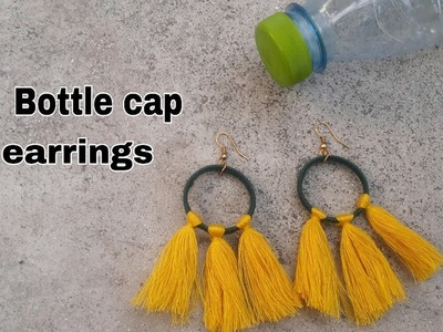 Bottle cap earrings