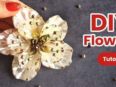 DIY Flower Tutorial! How To Make FLOWER From Wire and Beads.