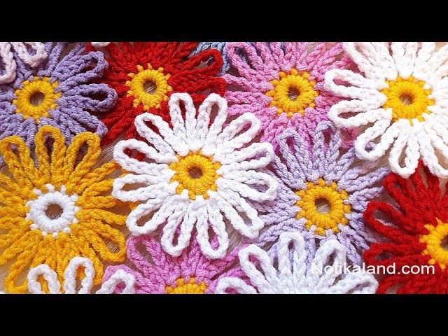 DIY Tutorial EASY Crochet flower  How to Crochet Flower