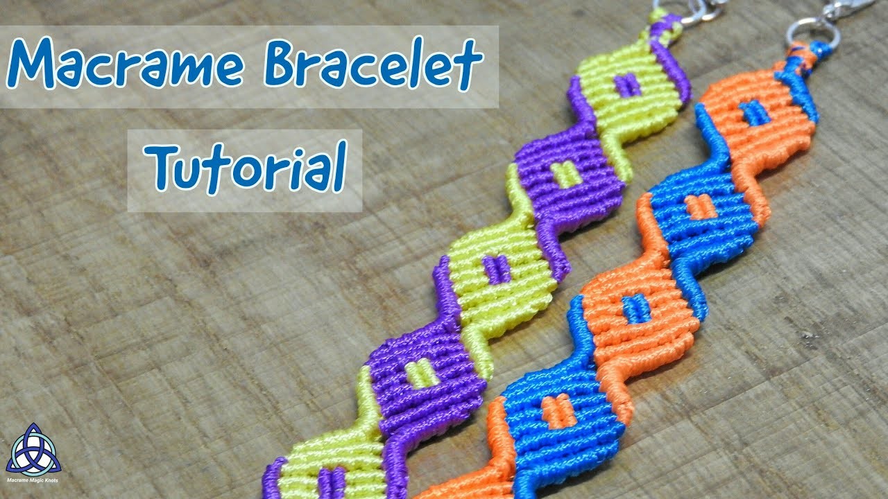 Friendship Macrame Bracelet Tutorial, Macrame Square Pattern