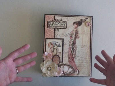 Graphic 45 Ladies' Diary Tutorial Part I -Creating the Book, Binding, and Base Pages