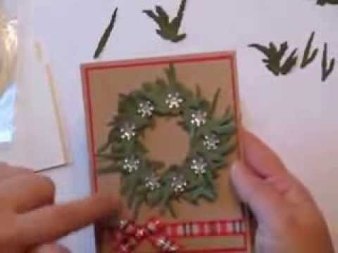 Holiday Cardmaking Using Spellbinders Build a Wreath Die