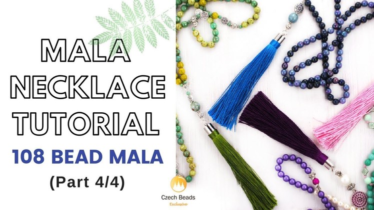 How to make 108 Bead Mala Beaded Necklace Tutorial