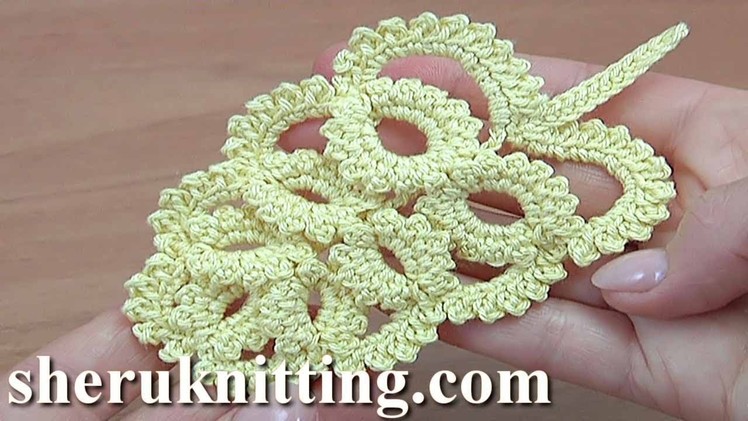 How to Make Crochet Leaf Tutorial 50