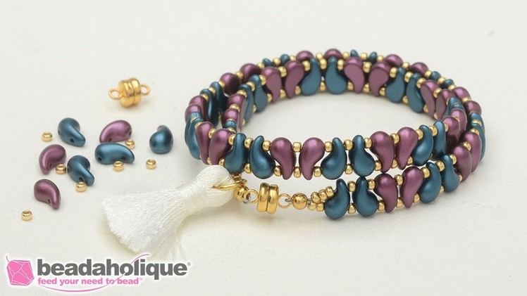 How to Make the ZoliDuo Wrapped Tassel Bracelet Kits by Beadaholique