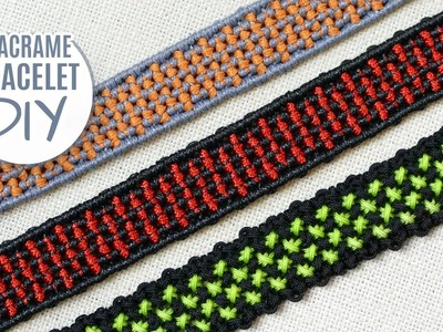 Matrix Inspired Rag Rug Bracelet Tutorial by Macrame School