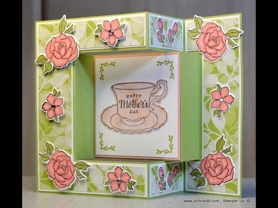 No.456 - Double Fold Mother's Day Card - JanB UK #7 Top Stampin' Up! Independent Demonstrator