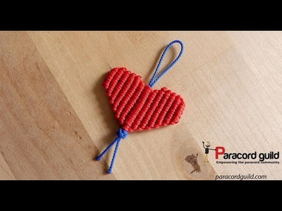 Paracord heart decoration- key fob