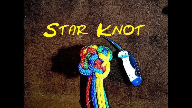 Star Knot Crowned How to Tie a Star Knot Using Four Coloured Cord