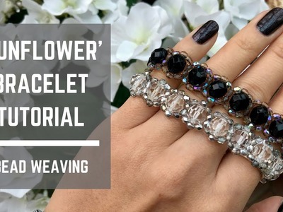 Sunflower bracelet tutorial | Bead Weaving