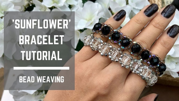 Sunflower bracelet tutorial | Bead Weaving
