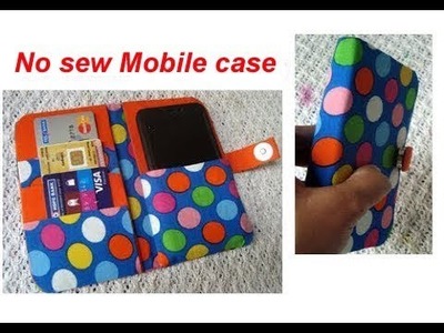 SUPER EASY No Sew - mobile cover from old cloths - mobile holder - wallet - mobile case