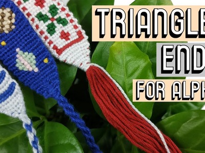 TRIANGLE ENDS ON ALPHAS || Friendship Bracelets