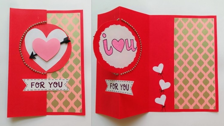 Valentine Card.Handmade Valentine Card.How to make Valentine Card.Greeting Card for Valentine Day