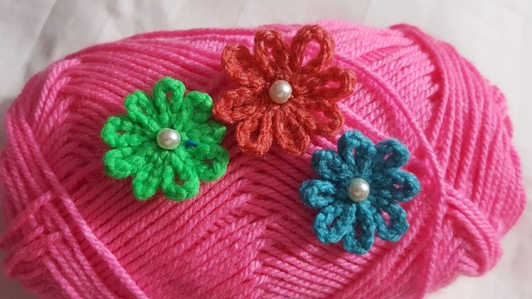 Amazing Trick Flower Embroidery Work Design