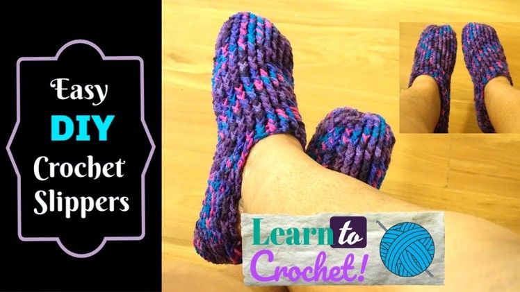 Beginner Friendly: Crochet Slipper for ALL Sizes! | ❤LifeWithLisa343???? | How to Crochet
