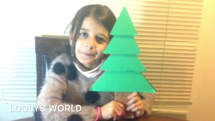 Christmas tree so easy to make with cardboard by Looly ^__^