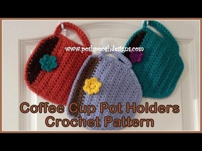 Coffee Cup Pot Holders Crochet Pattern