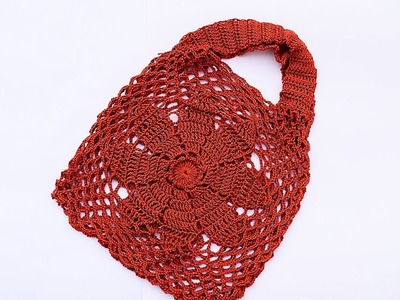 Crochet flower bag  ???? # crochet #crochetveryeasy