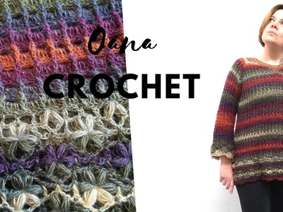 Crochet granny version sweater part two