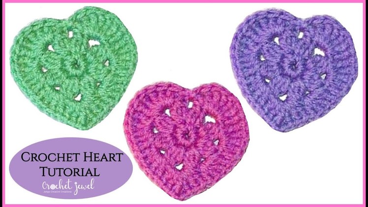 Crochet Heart Tutorial - Crochet Jewel