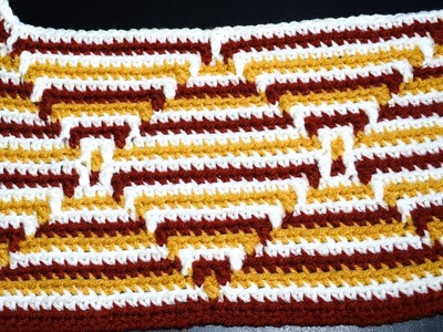 Crochet Navajo Indian Diamond Pattern Part 1 of 6