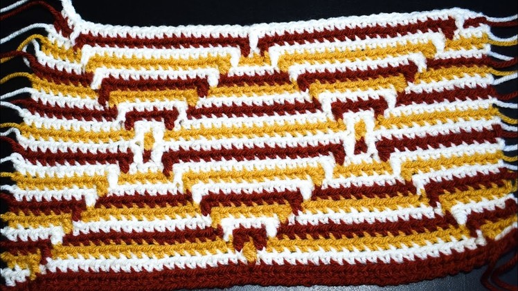 Crochet Navajo Indian Diamond Pattern Part 1 of 6